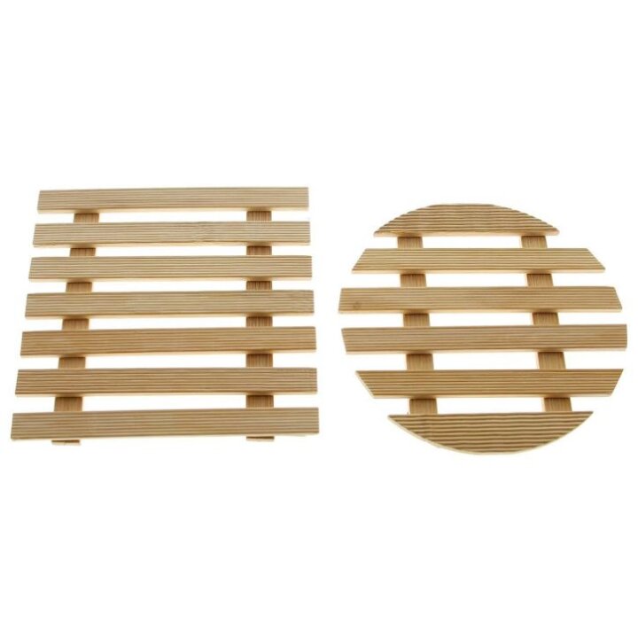 PODMETAČ DRVENI SORT ČETVRTASTI ILI OKRUGLI BAMBOO 17x17 CM