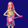 BARBIE LUTKA GLAZBENICA MUZIČKA S GITAROM, MIKROFONOM I SLUŠALICAMA - MATTEL
