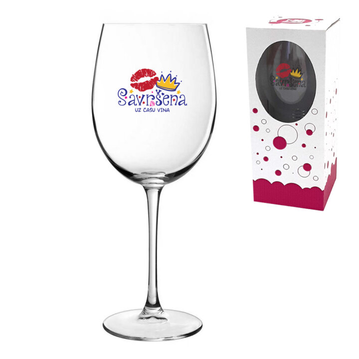 ČAŠA ZA VINO S TISKOM 720 ml 