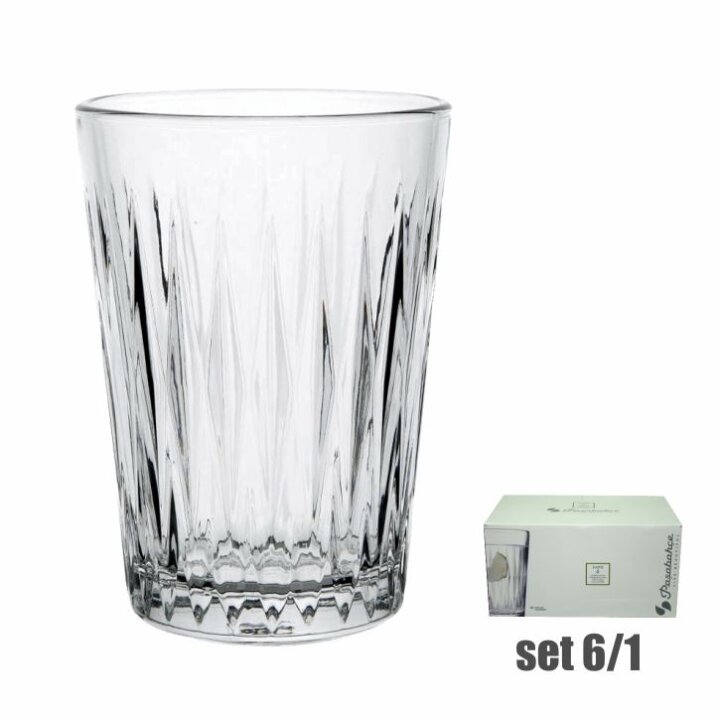 ČAŠE LUZIA VISOKE STAKLENE 6/1 350 mL