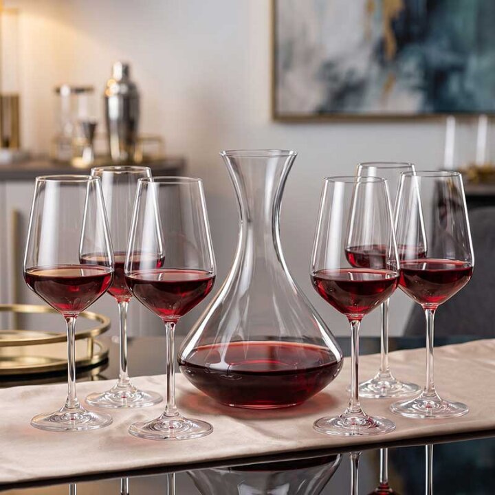 ČAŠE I VRČ SET ZA VINO KRISTALIN SANDRA 7/1