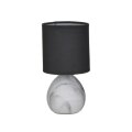 LAMPA NOĆNA KERAMIČKA OKRUGLA 14x25 cm - MRAMORNI DEKOR