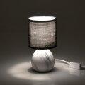 LAMPA NOĆNA KERAMIČKA OKRUGLA 14x25 cm - MRAMORNI DEKOR