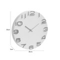 SAT ZIDNI BIJELO-ZLATNI 35 CM - PVC