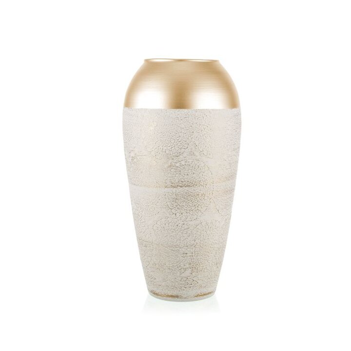 VAZA ZA CVIJEĆE DEKORIRANA FIDELIS-FIORENZA GOLD 37 CM