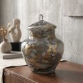 POSUDA S POKLOPCEM DEKORIRANA SOPHIA-AURORA PLAVA 30 CM