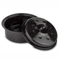 PEKAČ S POKLOPCEM EMAJLIRANI OKRUGLI  26x8 CM / 3 L - BBQ GURU