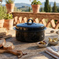 PEKAČ S POKLOPCEM EMAJLIRANI OKRUGLI  26x8 CM / 3 L - BBQ GURU