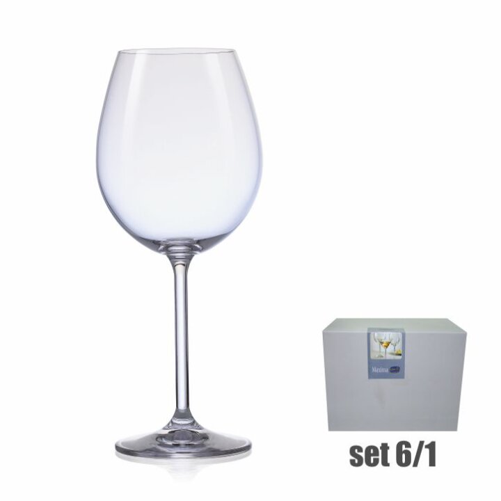 ČAŠE ZA CRNO VINO KRISTALIN MAXIMA 6/1 580 mL