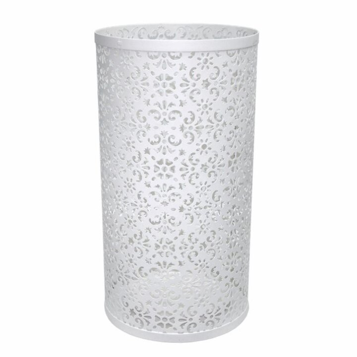 STALAK ZA KIŠOBRANE METALNI ANTIK BIJELI 43x24x24 CM