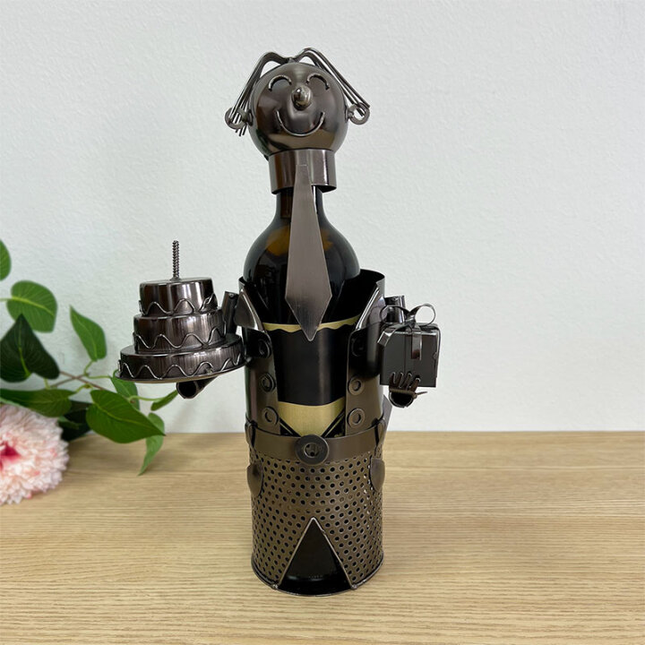 STALAK ZA VINO METALNI - ROĐENDAN 24x19 cm