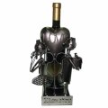 STALAK ZA BOCU VINA METALNI - ZALJUBLJENI PAR SA SRCEM LOVE 24x16x17,5 cm
