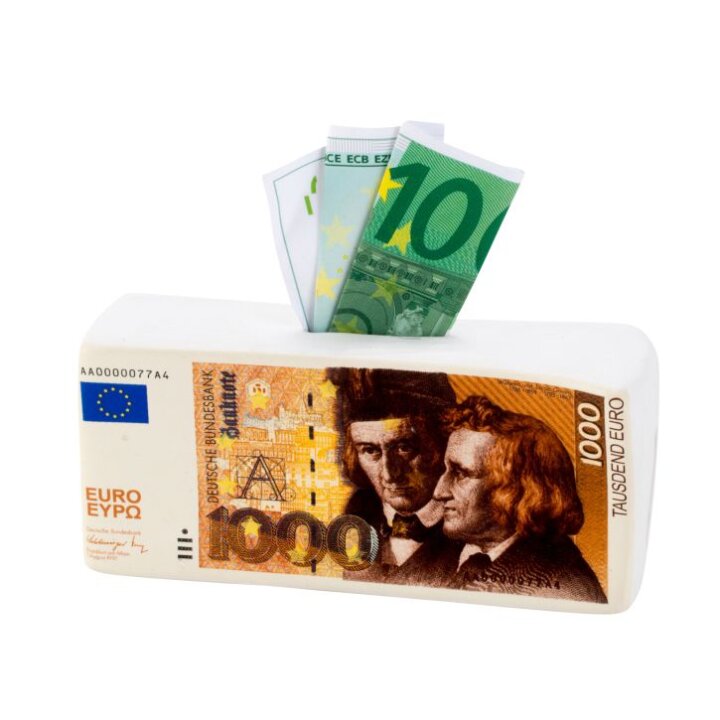 KASICA NOVČANICA 1000 EURA 75x15,5 CM KERAMIKA