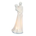 FIGURA ZAGRLJENI ZALJUBLJENI PAR SA LED SVIJETLOM 21 CM PORCULAN