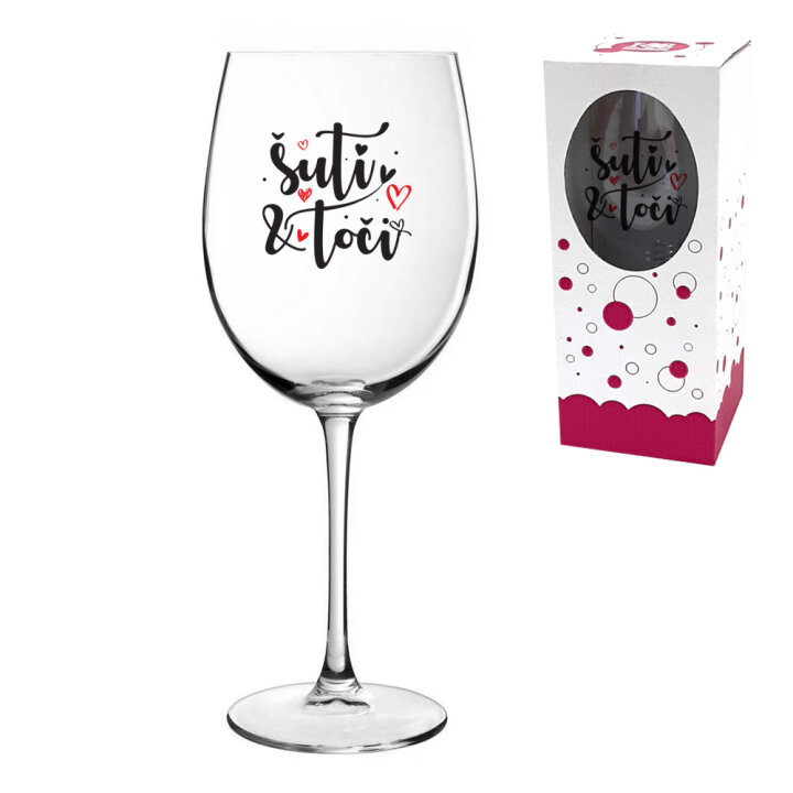 ČAŠA ZA VINO S TISKOM 720 ml 