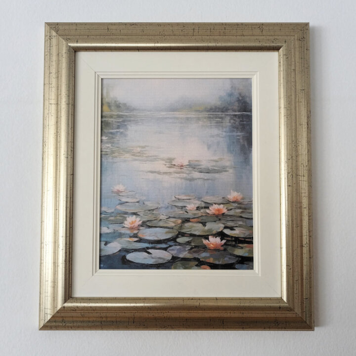 UOKVIRENA ZIDNA SLIKA - LOPOČI 34x39 cm