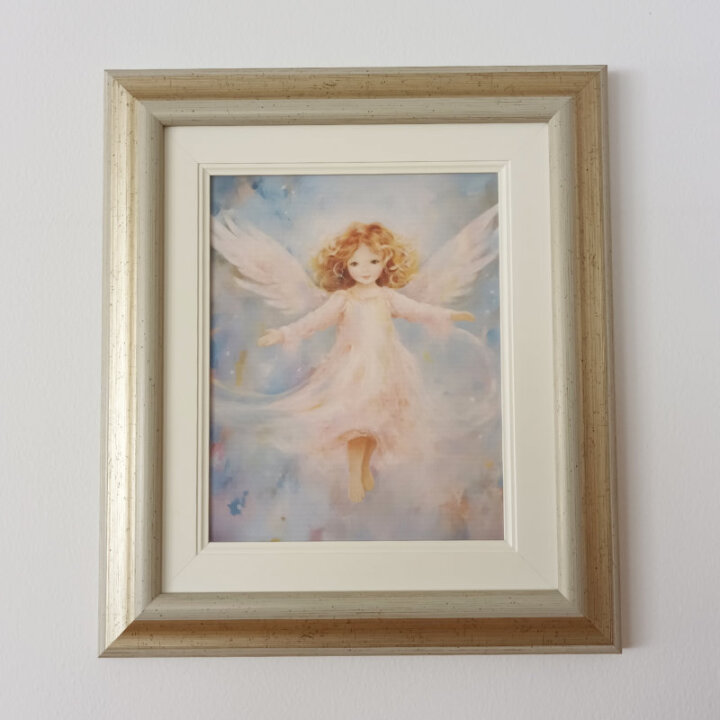 ZIDNA SLIKA UOKVIRENA - ANĐEO 34x39 cm