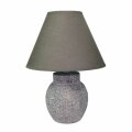 NOĆNA LAMPA KERAMIČKA SIVA 29,5 CM