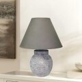 NOĆNA LAMPA KERAMIČKA SIVA 29,5 CM