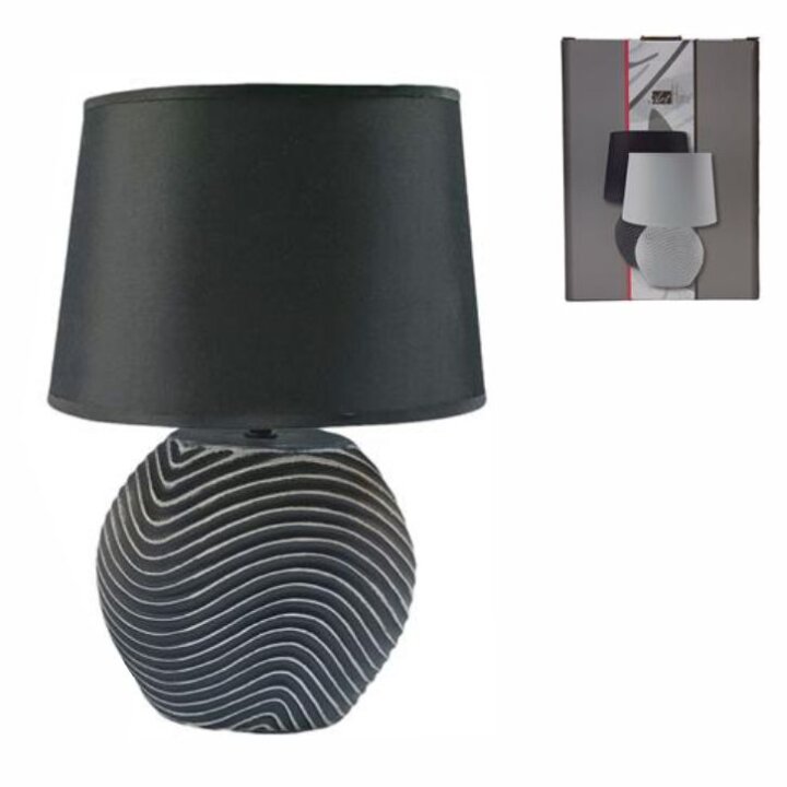 LAMPICA KERAMIČKA NOĆNA 38 CM CRNA
