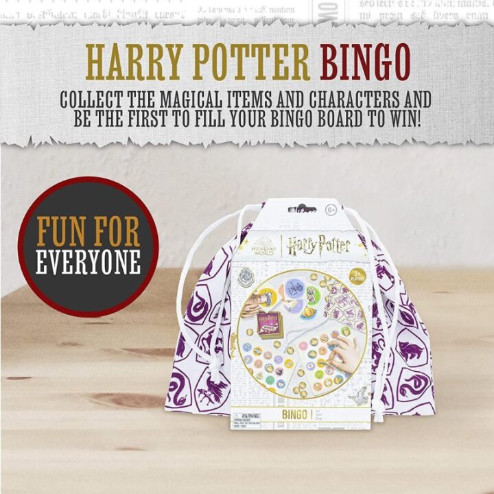 HARRY POTTER BINGO IGRA S PLATNENOM VREĆICOM 25x22 cm