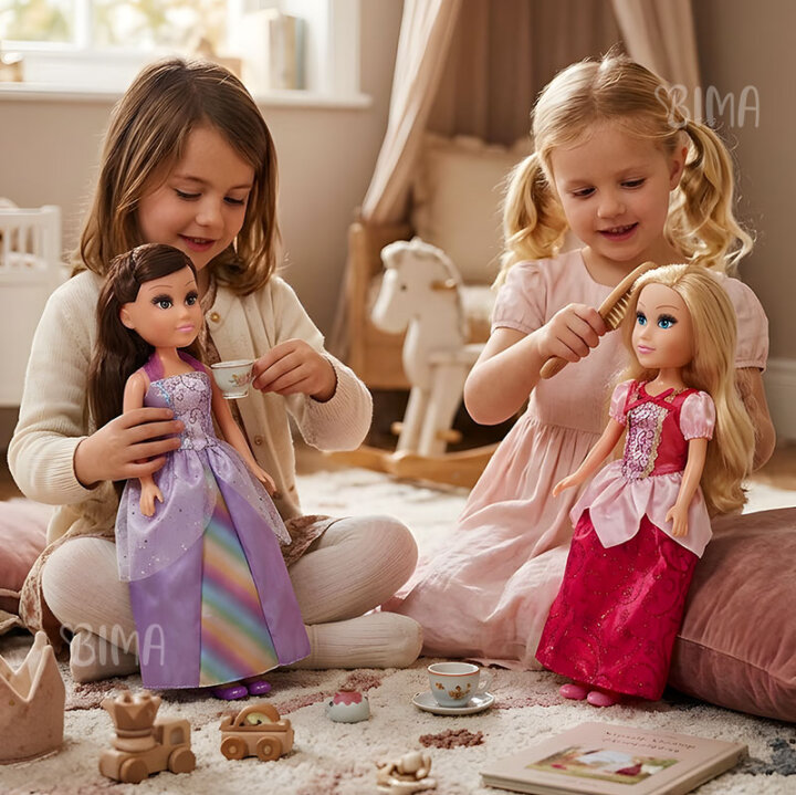 LUTKA PRINCEZA GLITZEEZ 46 cm - SORT
