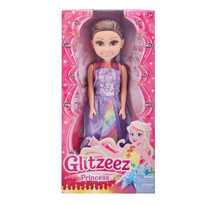 LUTKA PRINCEZA GLITZEEZ 46 cm - SORT
