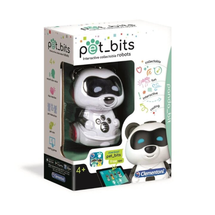 ROBOT PANDA - PET BITS INTERAKTIVNI 9 cm - CLEMENTONI