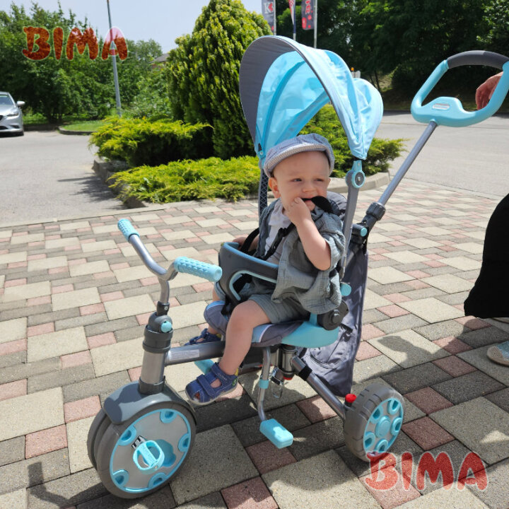 TRICIKL ZA BEBE - GURALICA LITTLE TIKES 5 /1 S KROVIĆEM I DRŠKOM ZA UPRAVLJANJE 45x121x99 cm