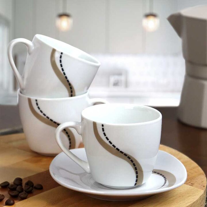 ŠALICE ZA ESPRESSO KAVU PORCULANSKE U KUTIJI 6/1 90 ML -  FLEXY