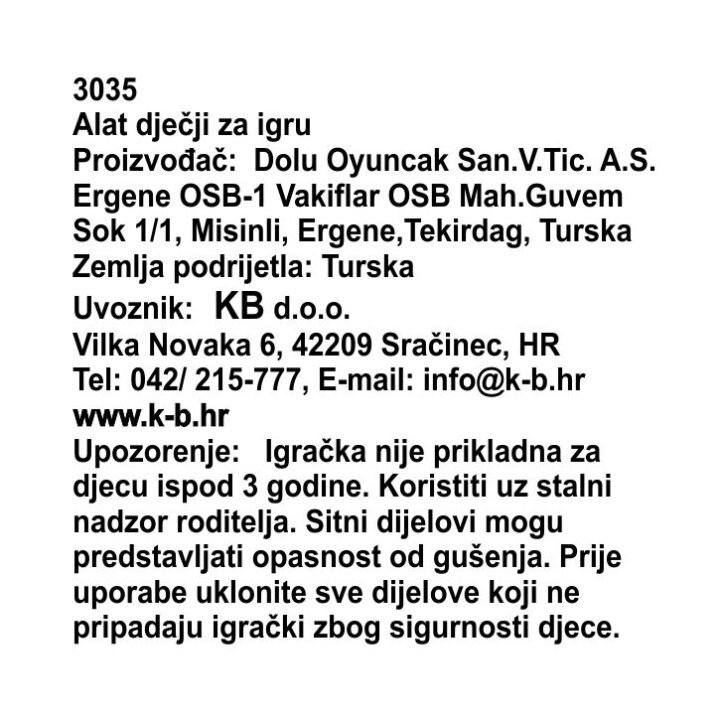 ALAT ZA IGRU DJEČJI - SORT 59,5-70,7 CM