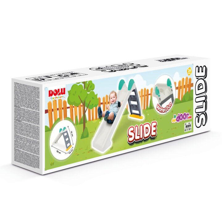 VODENI TOBOGAN DJEČJI 72x133x45 cm SIVO-KREM