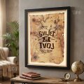 ZIDNA SLIKA UOKVIRENA 40x50cm MOTIV Svijet je tvoj