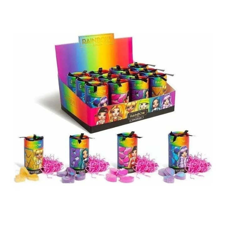 BOMBICE ZA KUPANJE RAINBOW HIGH - SORT