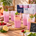 ČAŠE ZA KOKTELE SUMMER POP ROZA-PARME 6/1 400 ML
