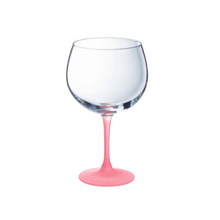 ČAŠE ZA GIN SUMMER POP ROZA-PARME SA STALKOM U BOJI 6/1 700 ML
