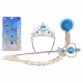 LEDENA PRINCEZA SET TIARA, PLETENICA I ŠTAPIĆ