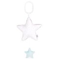 GLAZBENA PLIŠANA ZVIJEZDA ZA BEBE 28 cm - PLAVA