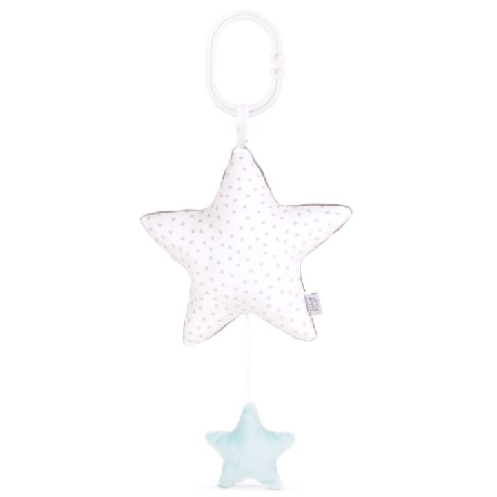 GLAZBENA PLIŠANA ZVIJEZDA ZA BEBE 28 cm - PLAVA