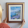 ZIDNA SLIKA UOKVIRENA - LAVANDA UZ MORE 34x39