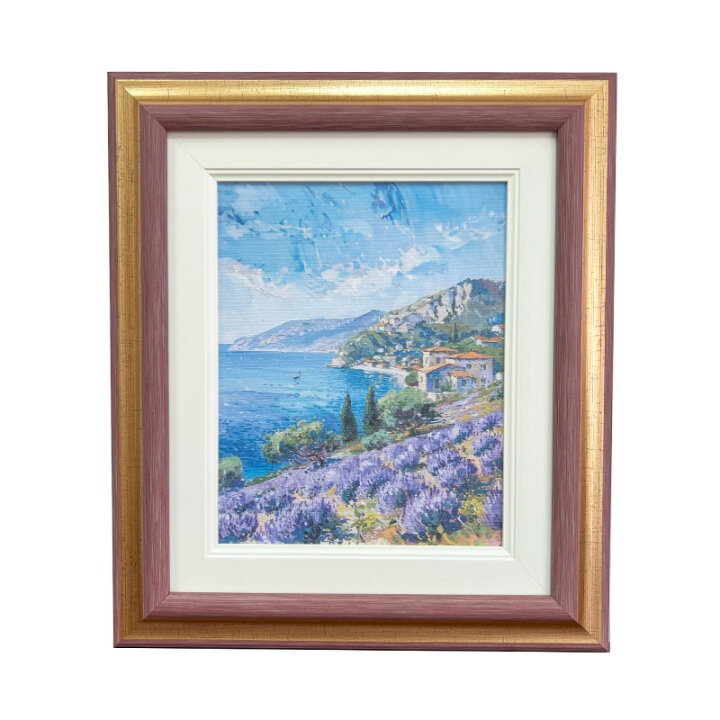 ZIDNA SLIKA UOKVIRENA - LAVANDA UZ MORE 34x39