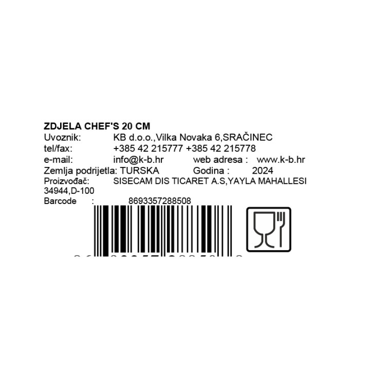 ZDJELA CHEF'S 20 CM