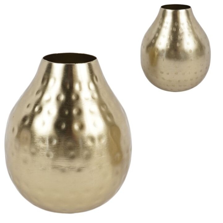 VAZA METALNA 14 cm U ZLATNOJ BOJI - SORT