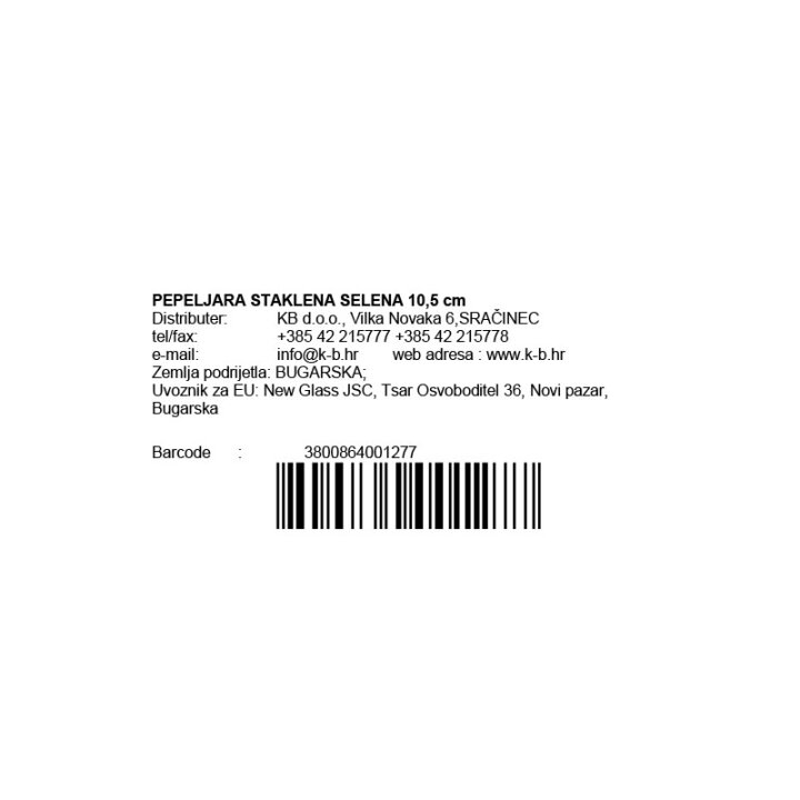 PEPELJARA STAKLENA SELENA 10,5 cm