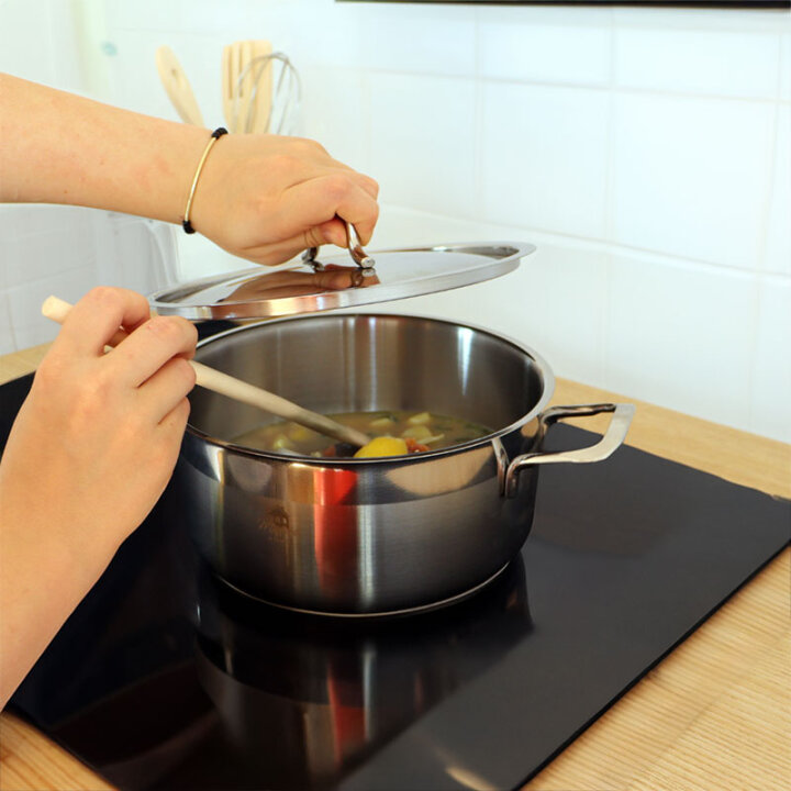 POSUDA ZA KUHANJE S POKLOPCEM I DRŠKAMA 20 cm 3 L - INOX - INDUKCIJA