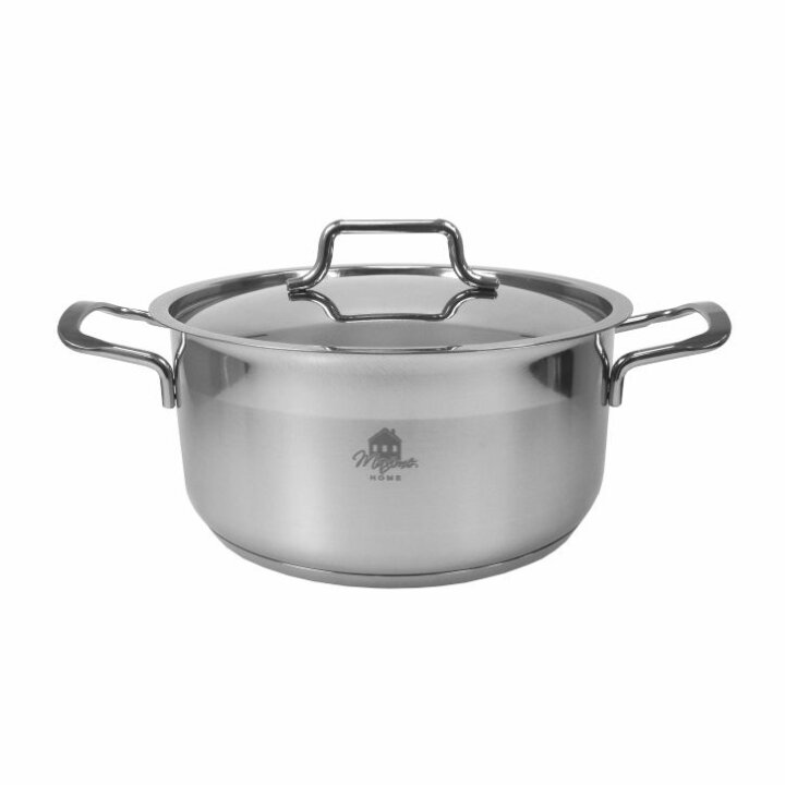 POSUDA ZA KUHANJE S POKLOPCEM I DRŠKAMA 20 cm 3 L - INOX - INDUKCIJA