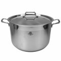 LONAC ZA KUHANJE S POKLOPCEM I DRŠKAMA 26 cm 8 L - INOX - INDUKCIJA