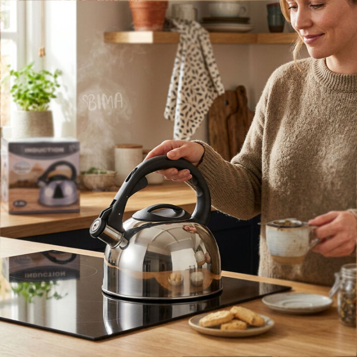 KUHALO ZA VODU INOX S PISKOM 2,5 L - INDUKCIJA