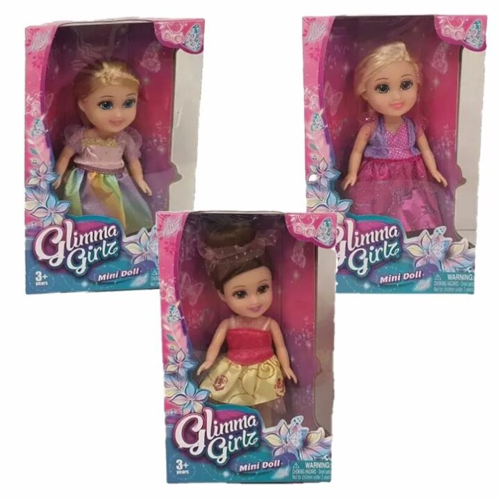 GLIMMA GIRLZ MINI LUTKICA U KUTIJI 18 cm - SORT