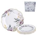 TANJURI ZA KOLAČE SECRET GARDEN PORCULAN 7 DIJELNI PORCULAN NEW BONE DEKORIRANI
